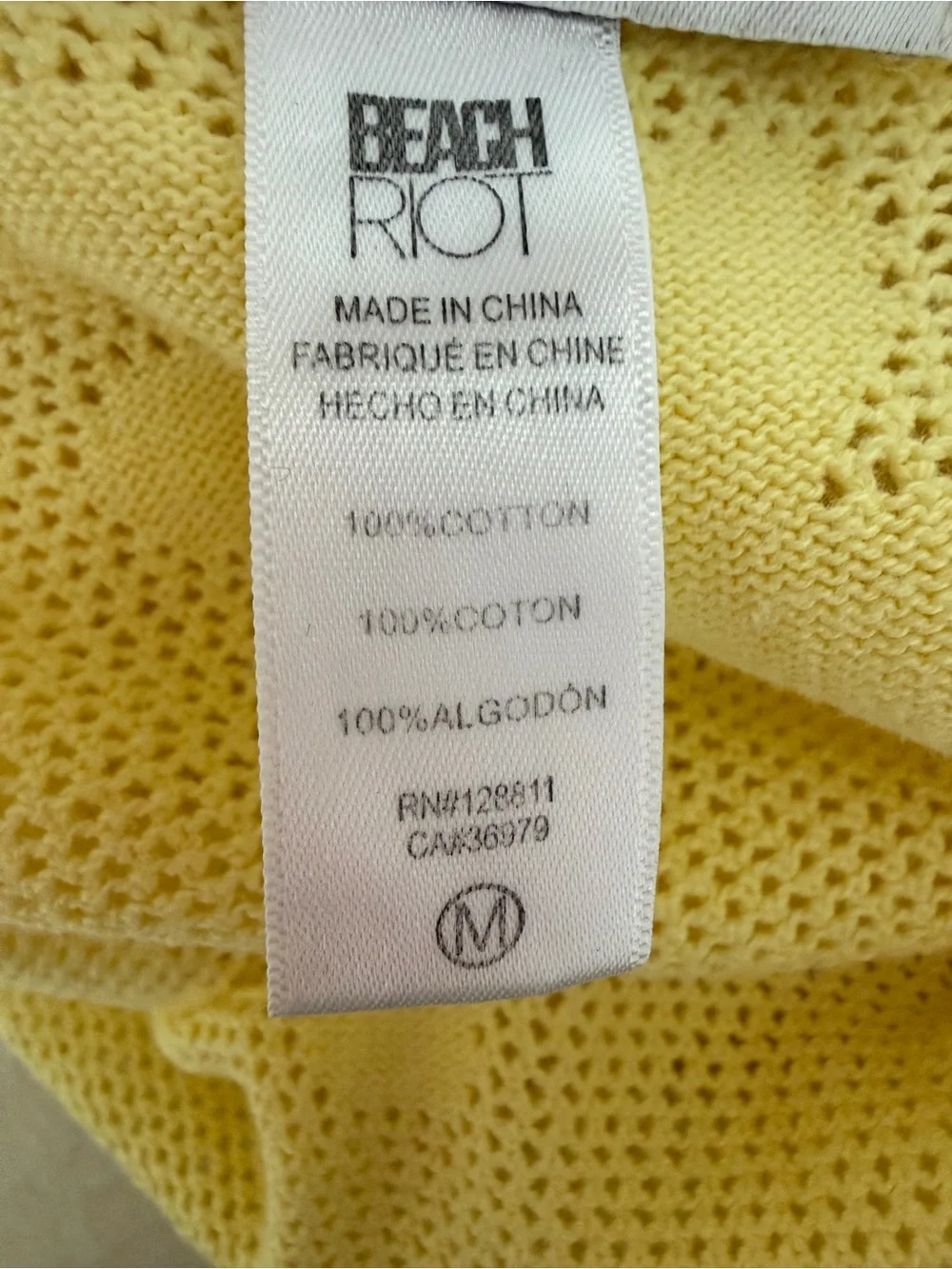 Beach Riot Butter Blossom Conrad Sheer Cover-Up Maxi Dress Medium 8344 - Picture 9 of 11